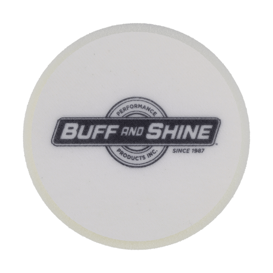 591G - 5" White High Density Standard Foam Pad - Final Finishing