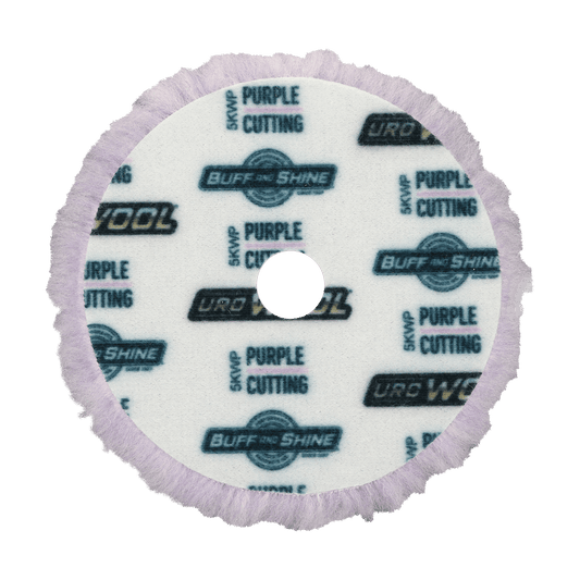 5KWP - 5" Purple 100% Knitted Wool Blend URO Wool® Pad - Cutting