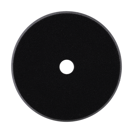 620MFP - 6" Black Standard Microfiber Pad with Black Foam Interface - Finishing