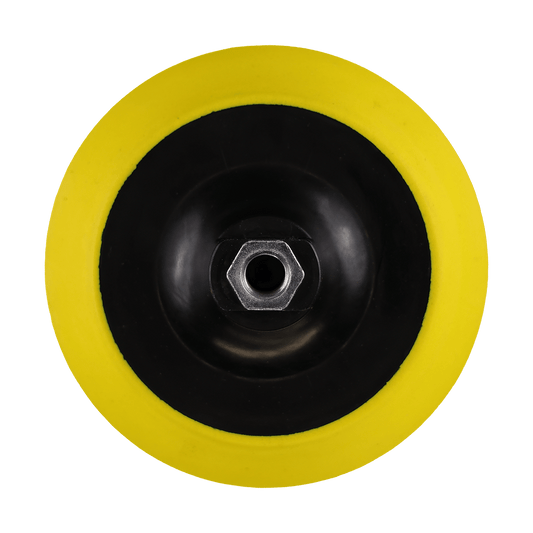 658XS - 6" J-Hook Backing Plate with 5/8"-11 Threads - Thick & Cushioned