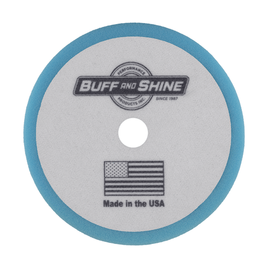 852FBW - 8" Baby Blue Soft Convoluted Foam Pad - Ultimate Finish