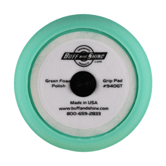 940GT - 9" Green Soft Contour Foam Pad - Medium Cut
