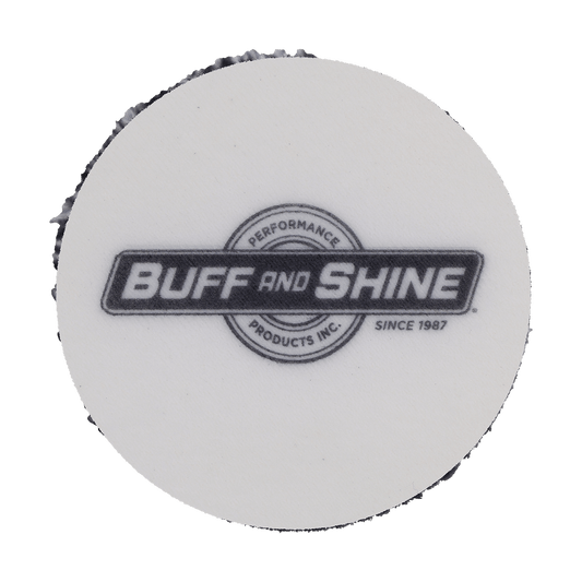 192MFP - 1" URO Fiber® Microfiber Pad (Black/White Fibers) White Foam Interface - Cutting