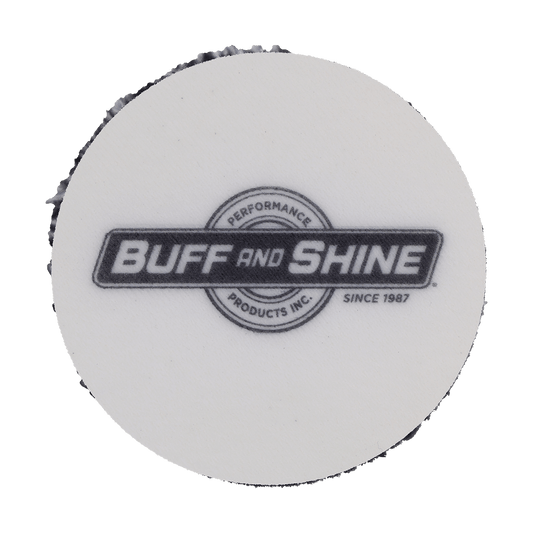 292MFP - 2" URO Fiber® Microfiber Pad (Black/White Fibers) White Foam Interface - Cutting