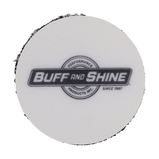 392MFP - 3" URO Fiber® Microfiber Pad (Black/White Fibers) White Foam Interface - Cutting