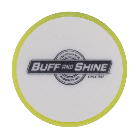 431G - 4" Yellow High Density Standard Foam Pad - Polishing
