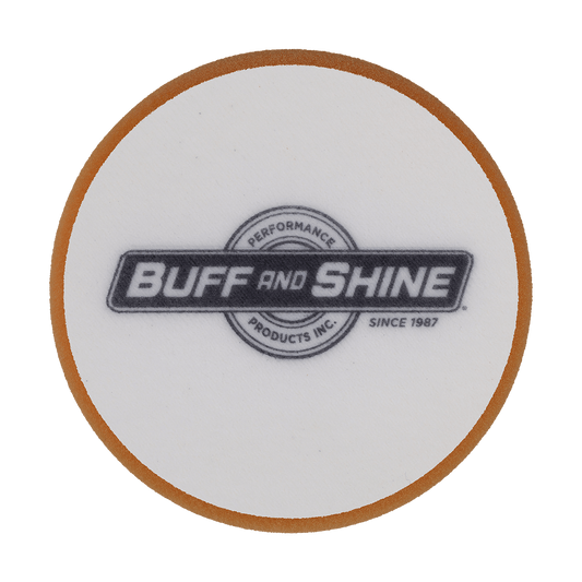 580G - 5" Yellow High Density Standard Foam Pad - Heavy Polishing