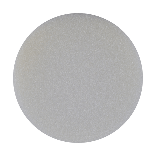591G - 5" White High Density Standard Foam Pad - Final Finishing