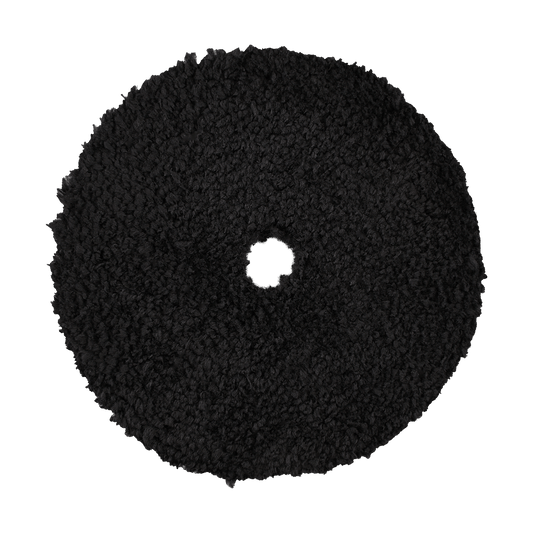 620MFP - 6" Black Standard Microfiber Pad with Black Foam Interface - Finishing