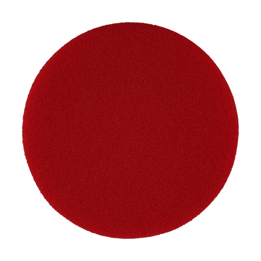 621G - 6" Red Soft Standard Foam Pad - Final Finishing