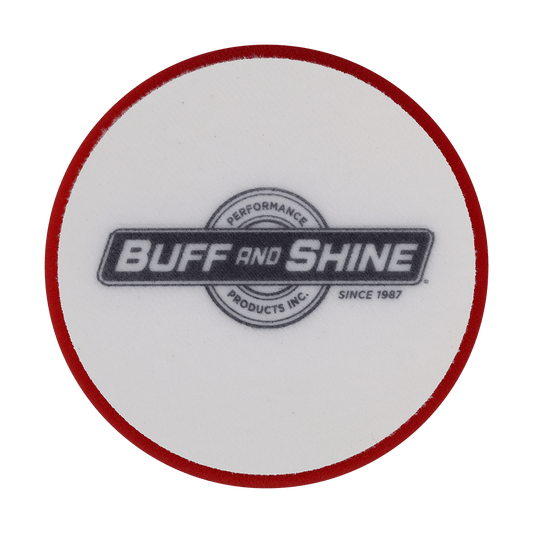 621G - 6" Red Soft Standard Foam Pad - Final Finishing