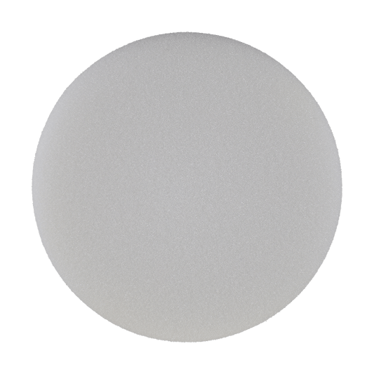629G - 6" White Soft Standard Foam Pad - Final Finishing