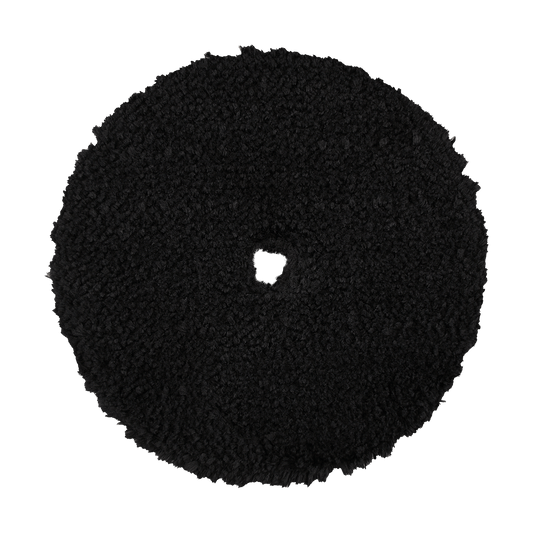 680MFP - 6" Black Standard Microfiber Pad with Orange Foam Interface - Cutting