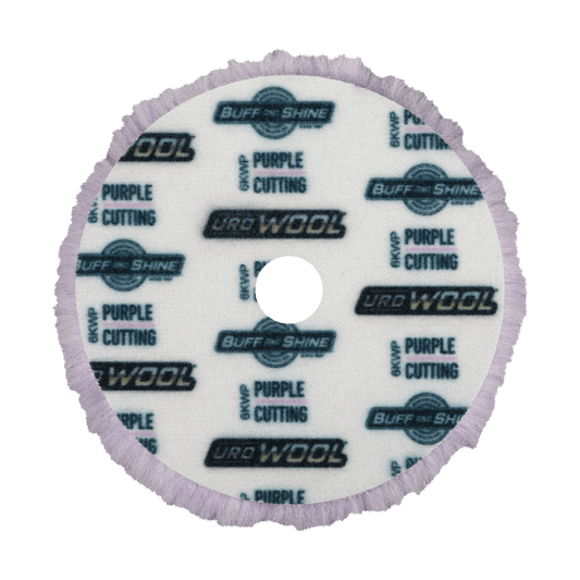 6KWP - 6" Purple 100% Knitted Wool Blend URO Wool® Pad - Cutting
