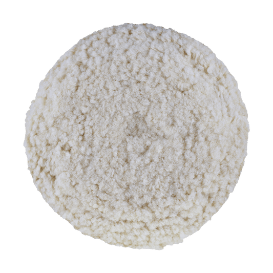 7503GT - 7.5" 100% Natural Wool (4 Ply Twist) Grip Wool Pad with Center Tee - Cutting