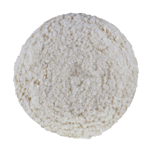 7504GT - 7.5" 100% Natural Wool (4 Ply Twist) Grip Wool Pad with Center Tee - Cutting