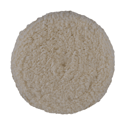 802N - 8" 100% Natural Wool (4 Ply Twist) Double Sided Wool Pad - Cutting