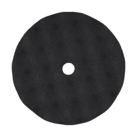 820FBW - 8" Black Soft Convoluted Foam Pad - Final Finishing