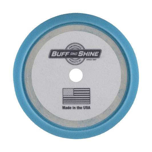 852WG - 8" Baby Blue Soft Convoluted Foam Pad - Ultimate Finish