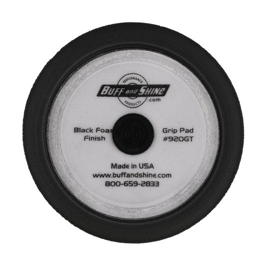 920GT - 9" Black Soft Contour Foam Pad - Final Finishing
