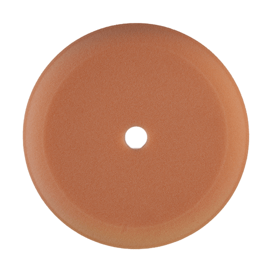 980G - 9" Orange High Density Contour Foam Pad - Heavy Polishing