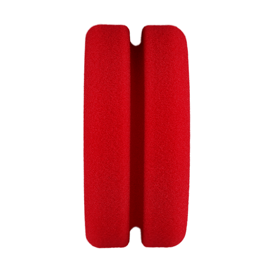 B-RFA515 - Red Foam Applicator with Tapered Edge (Bulk) - 5" x 1.5"