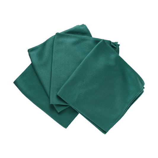 MF2G - Dark Green Microfiber Glass Towel - 16" x 16"
